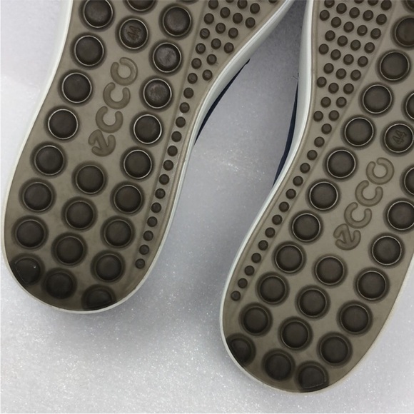 ECCO Sneakers Blue Suede Business Casual Comfortable Men’s Size EU 44 US 10-10.5 - Picture 10 of 13